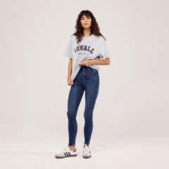 Jeans Galbant et Remonte-fesses - Bleu Foncé