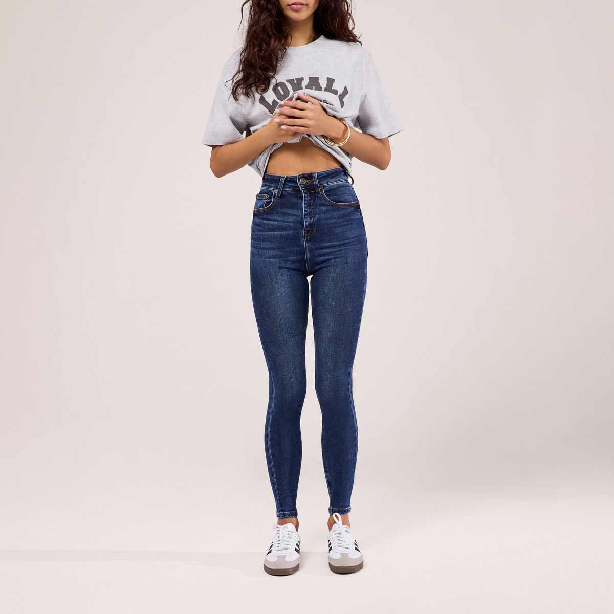 Jeans Galbant et Remonte-fesses - Bleu Foncé