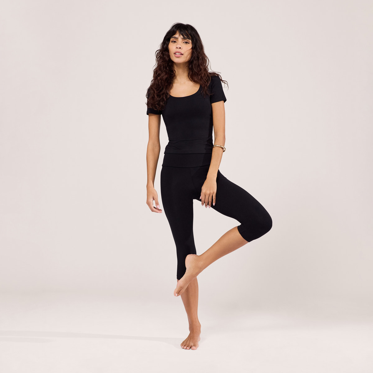 Legging Capri Léger - Noir