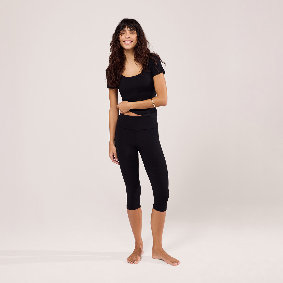 Legging Capri Léger - Noir