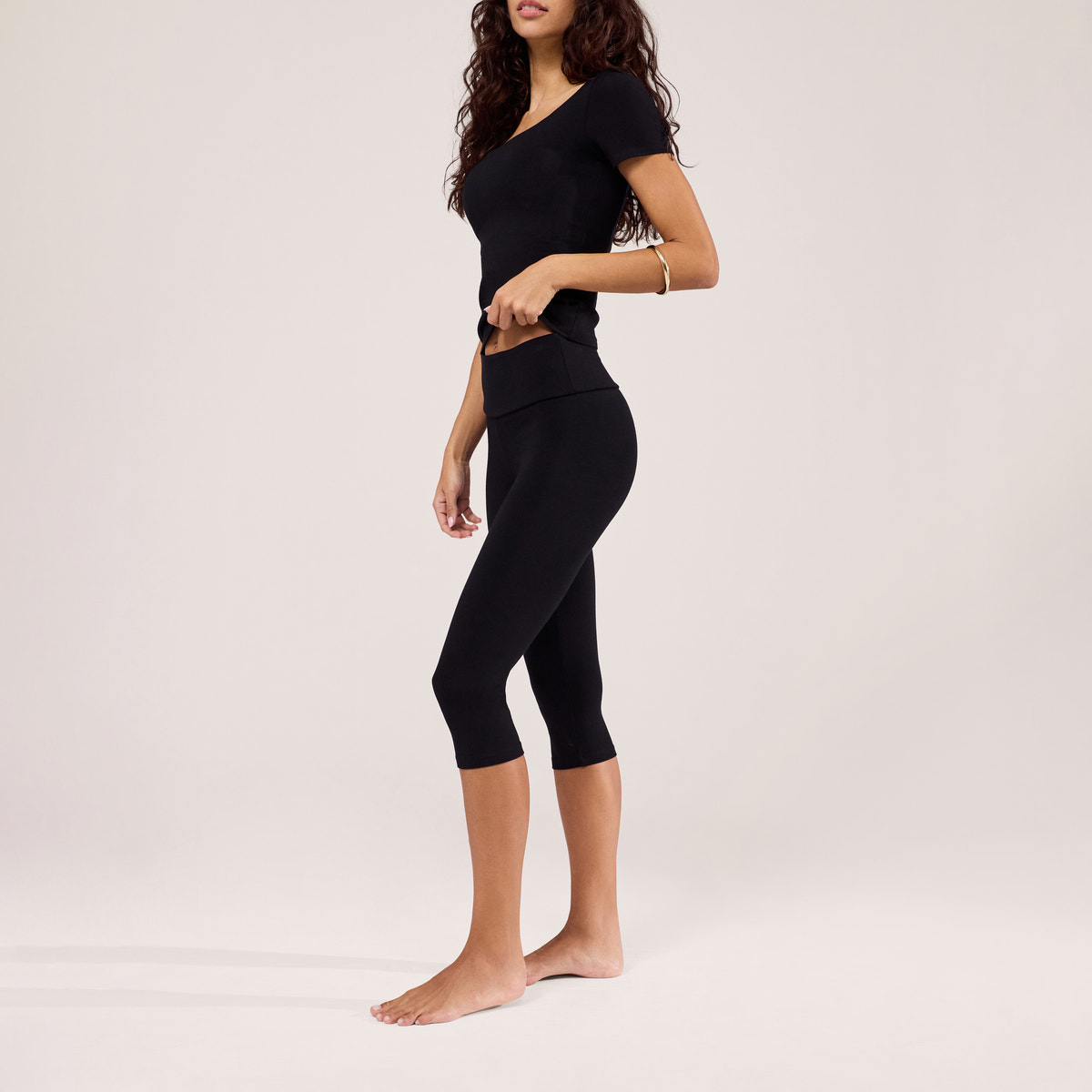 Legging Capri Léger - Noir