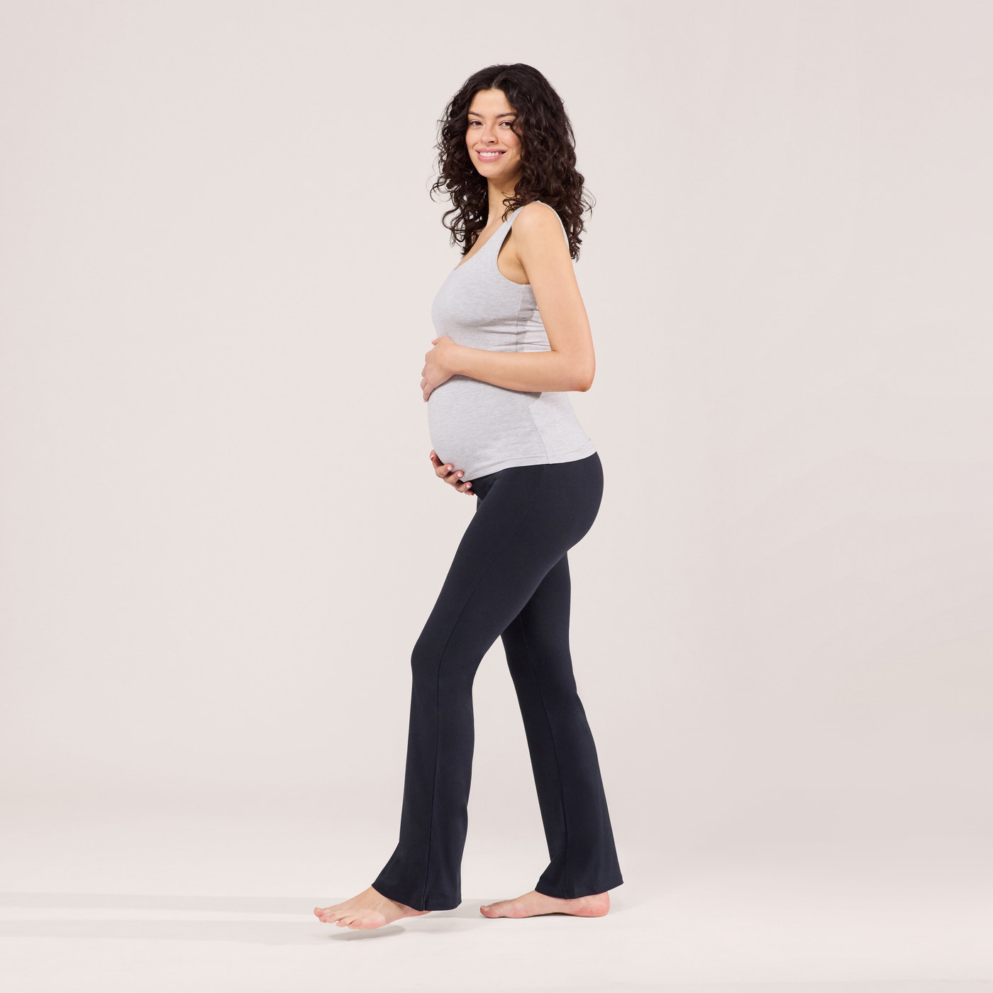 Maternity Lightweight Flare Leggings - Vintage Navy