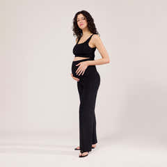 Pantalon de grossesse léger ample - Noir