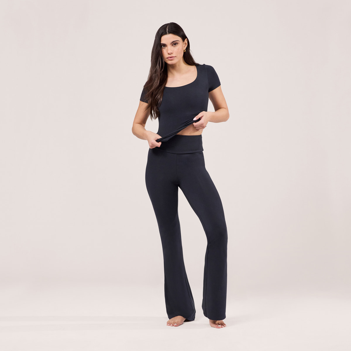 Legging évasé léger - Bleu marine vintage