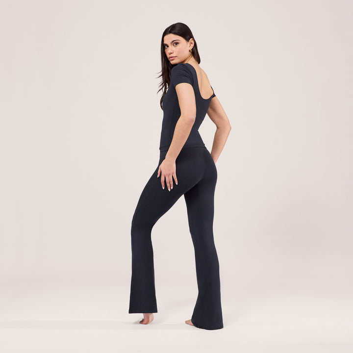 Legging évasé léger - Bleu marine vintage