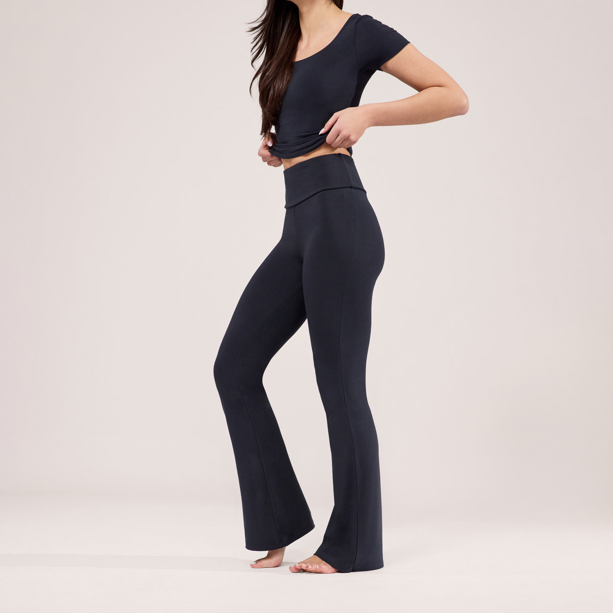Legging évasé léger - Bleu marine vintage