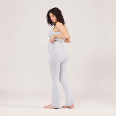 Legging évasé de maternité léger - Gris chiné clair