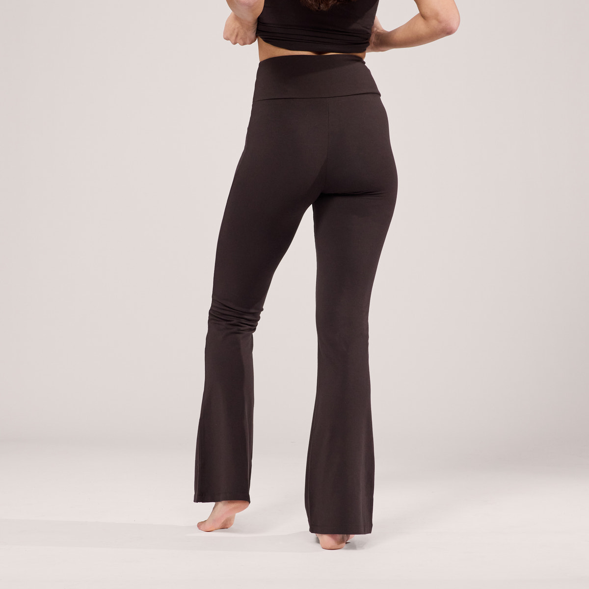 Legging évasé léger - Café noir