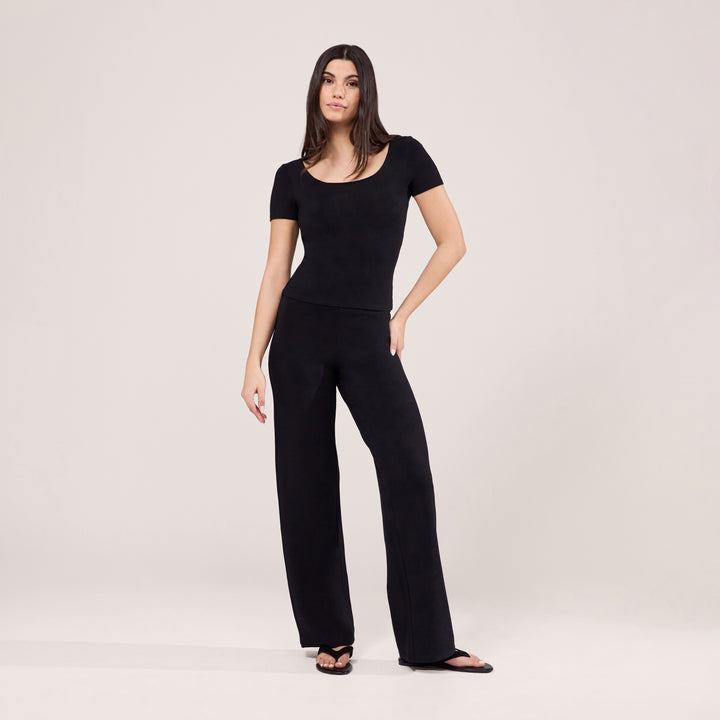 Pantalon large léger - Noir