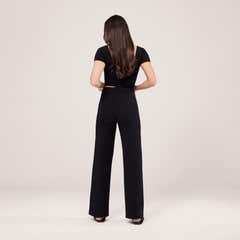 Pantalon large léger - Noir