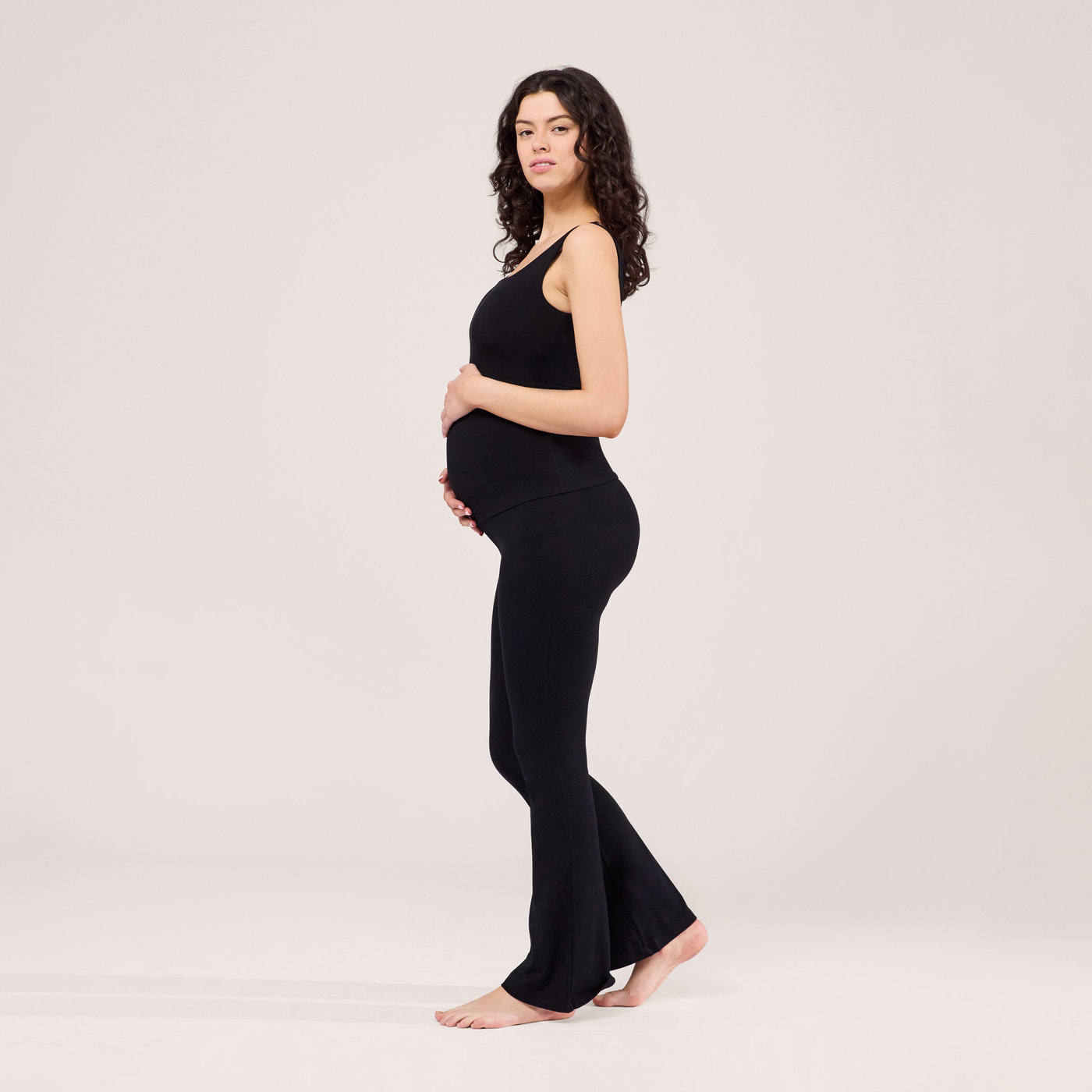 Legging de grossesse léger flare - Noir