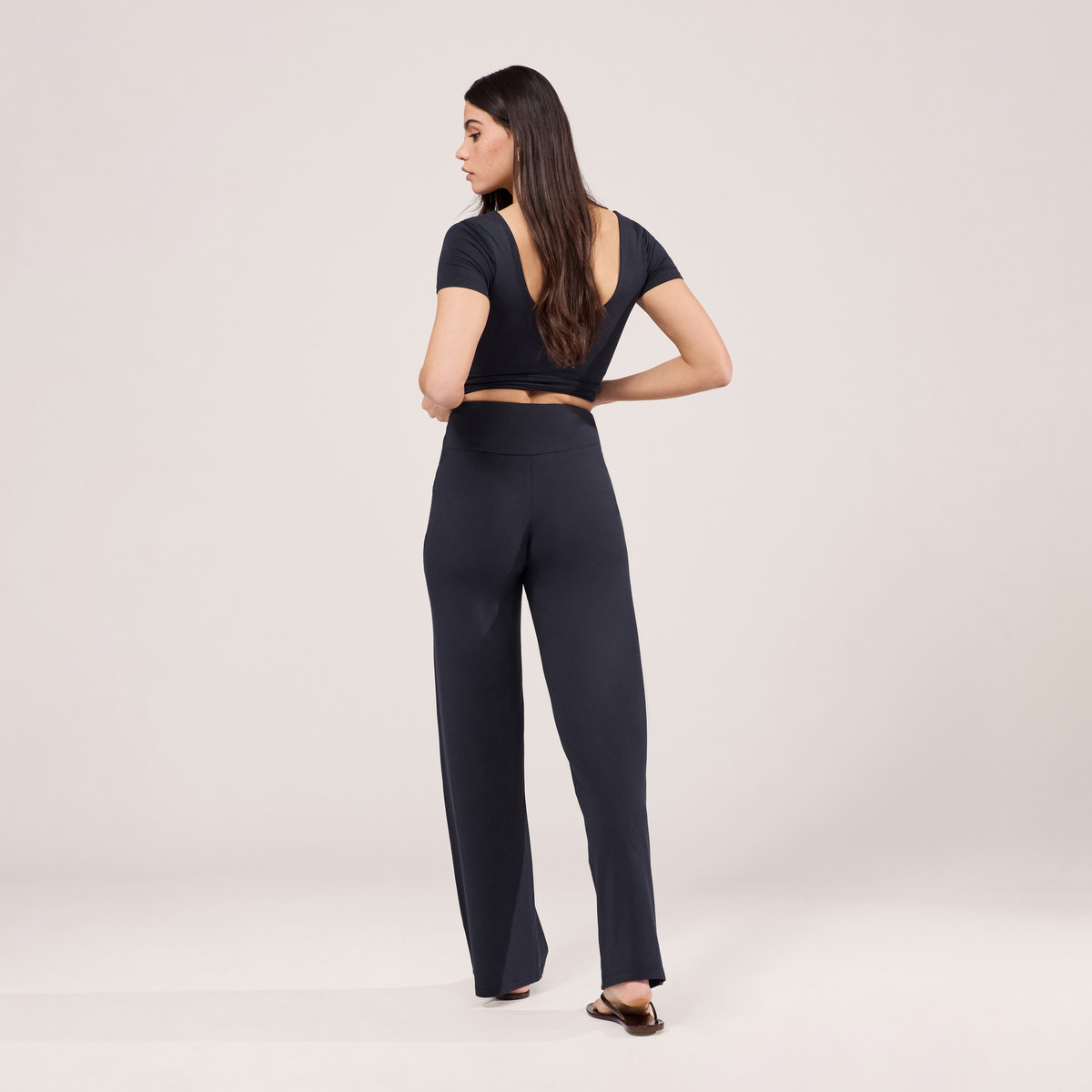 Pantalon ample léger - Bleu marine vintage