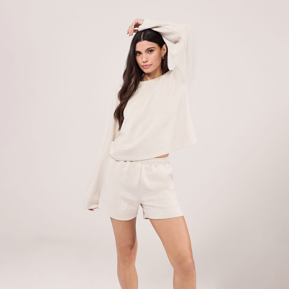 Ensemble short quotidien ultime - Écru