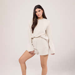 Ensemble short quotidien ultime - Écru