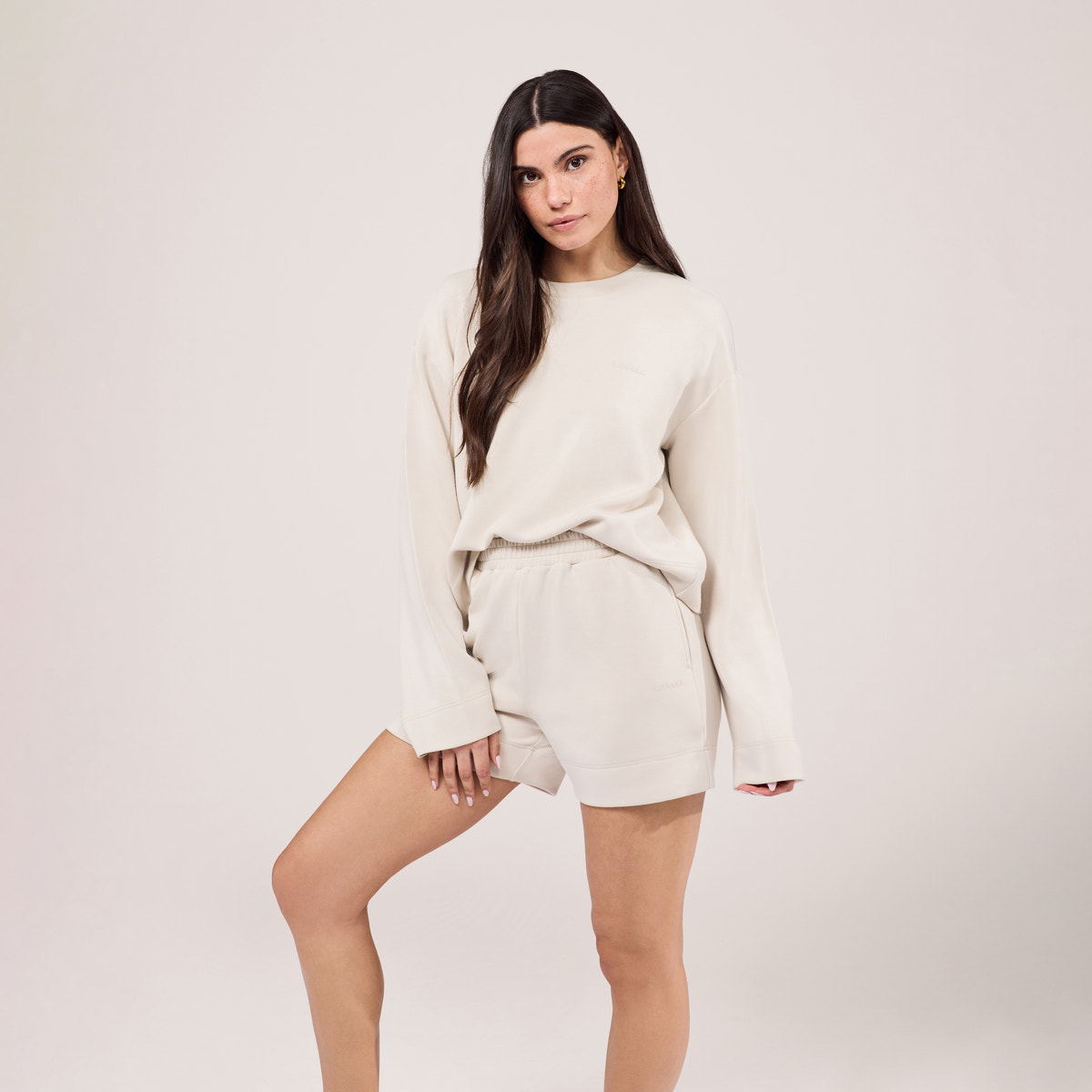 Ensemble short quotidien ultime - Écru