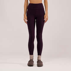 Legging taille haute léger au quotidien - Lie de vin