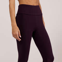 Legging taille haute léger au quotidien - Lie de vin