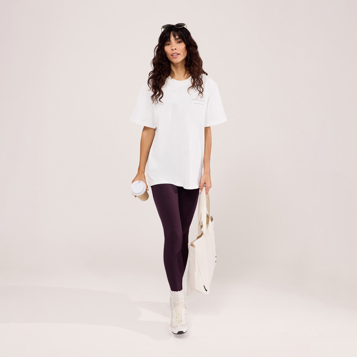 T-shirt graphique - Blanc cassé