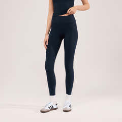 Legging taille haute léger pour le quotidien - Bleu marine vintage