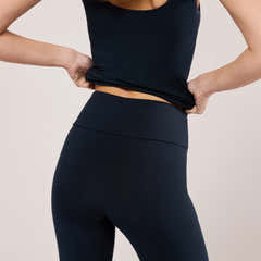 Legging taille haute léger pour le quotidien - Bleu marine vintage