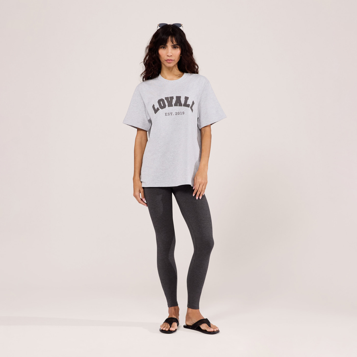 Graphic T-shirt Varsity - Light Grey Marl