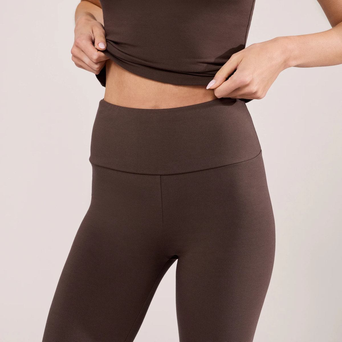 Legging Capri léger - Marron expresso