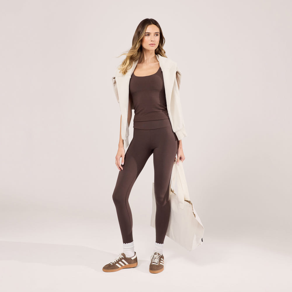 Legging léger taille haute Everyday - Espresso Marron