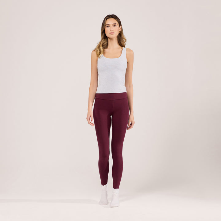 Legging léger taille haute Everyday - Burgunder