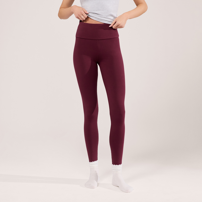 Legging léger taille haute Everyday - Burgunder