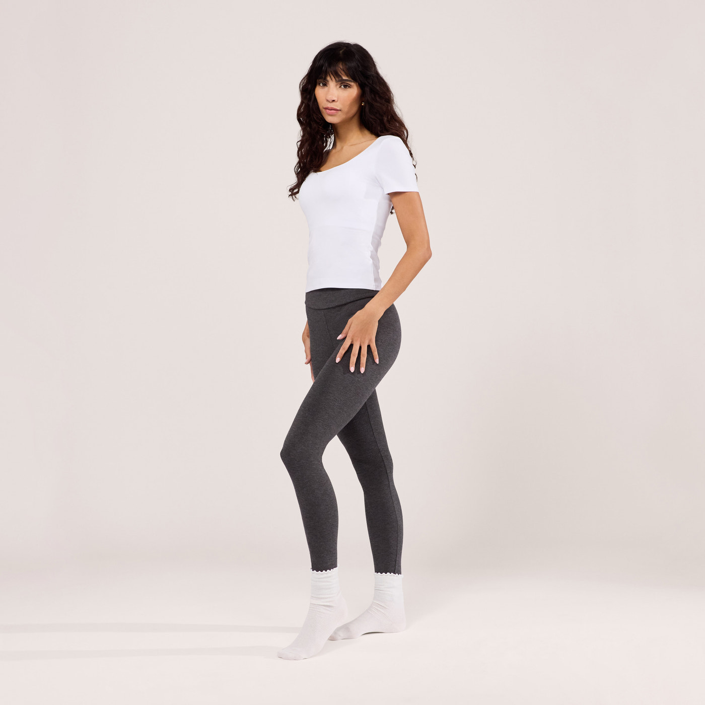 Legging léger taille haute Everyday - Dark Gris Marl