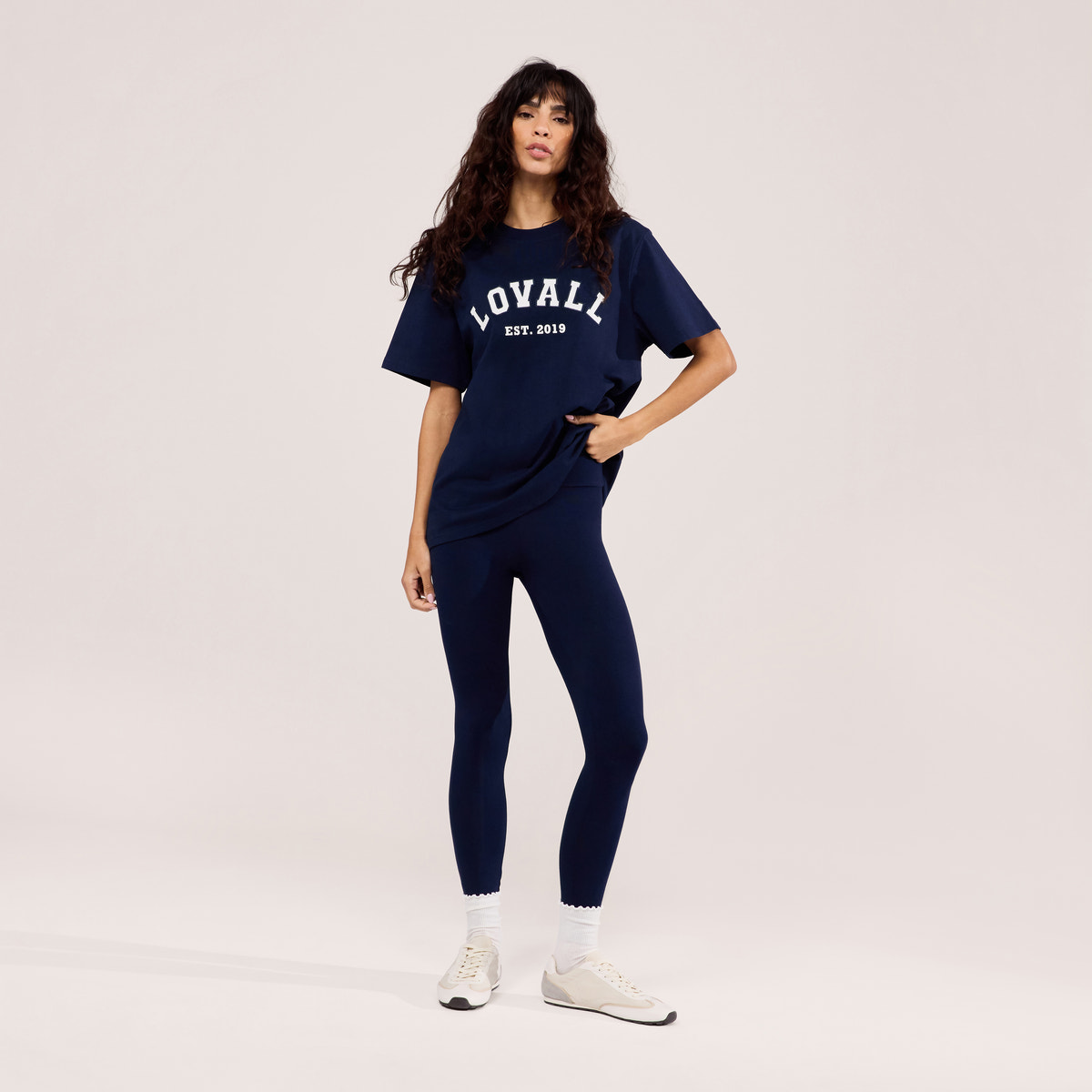 Legging taille haute léger de tous les jours – Marine