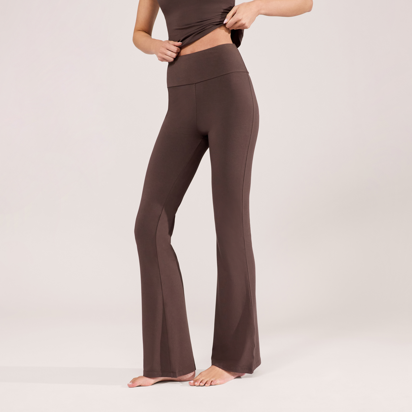Legging léger flare - Espresso Marron