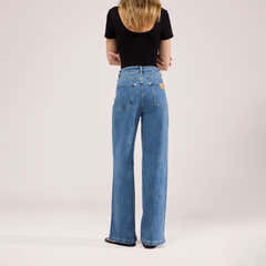 Jean large extensible - Bleu moyen