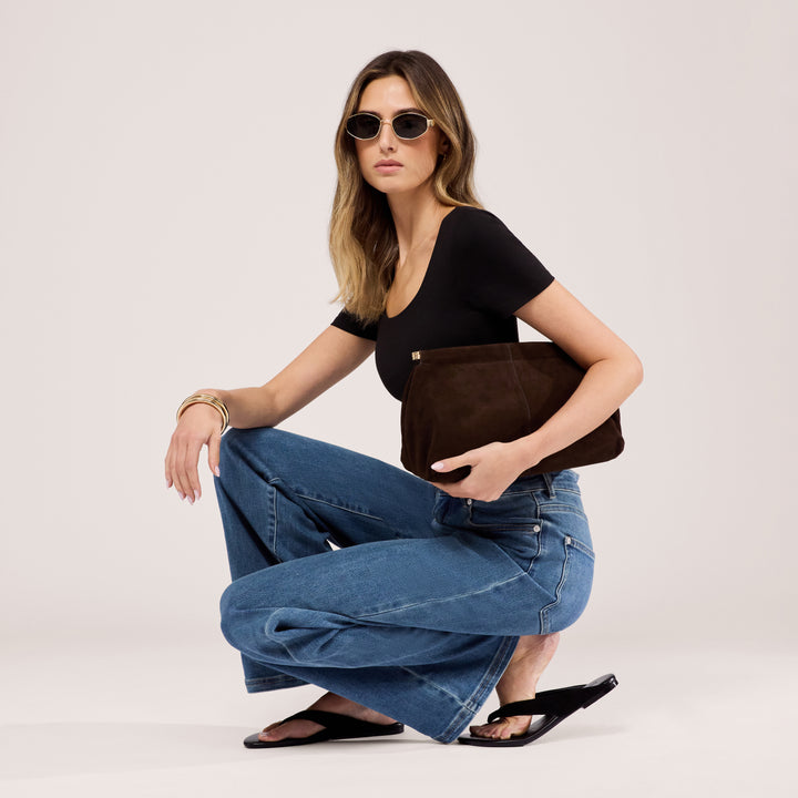 Jean large extensible - Bleu moyen