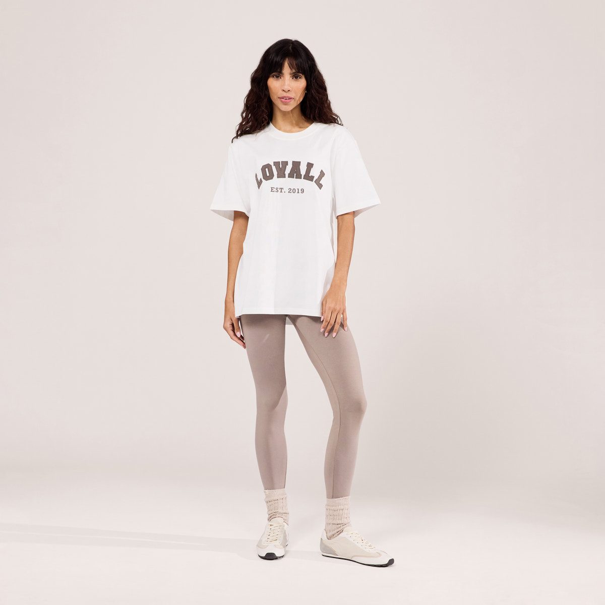 T-shirt graphique universitaire - Blanc cassé