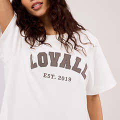 T-shirt graphique universitaire - Blanc cassé