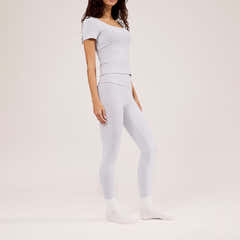 Legging taille haute léger au quotidien - Gris chiné clair
