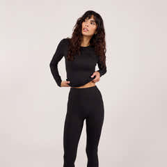 Ultimate Everyday long Sleeve Top - Black