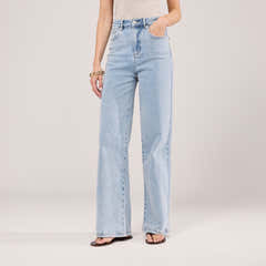 Jean ample extensible - Délavage clair