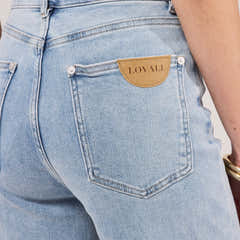Jean ample extensible - Délavage clair