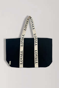 Sac fourre-tout recyclé Lovall - Noir/Écru