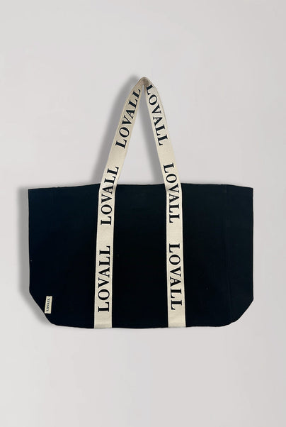 Tote bag recyclé Lovall - Noir/Ecru