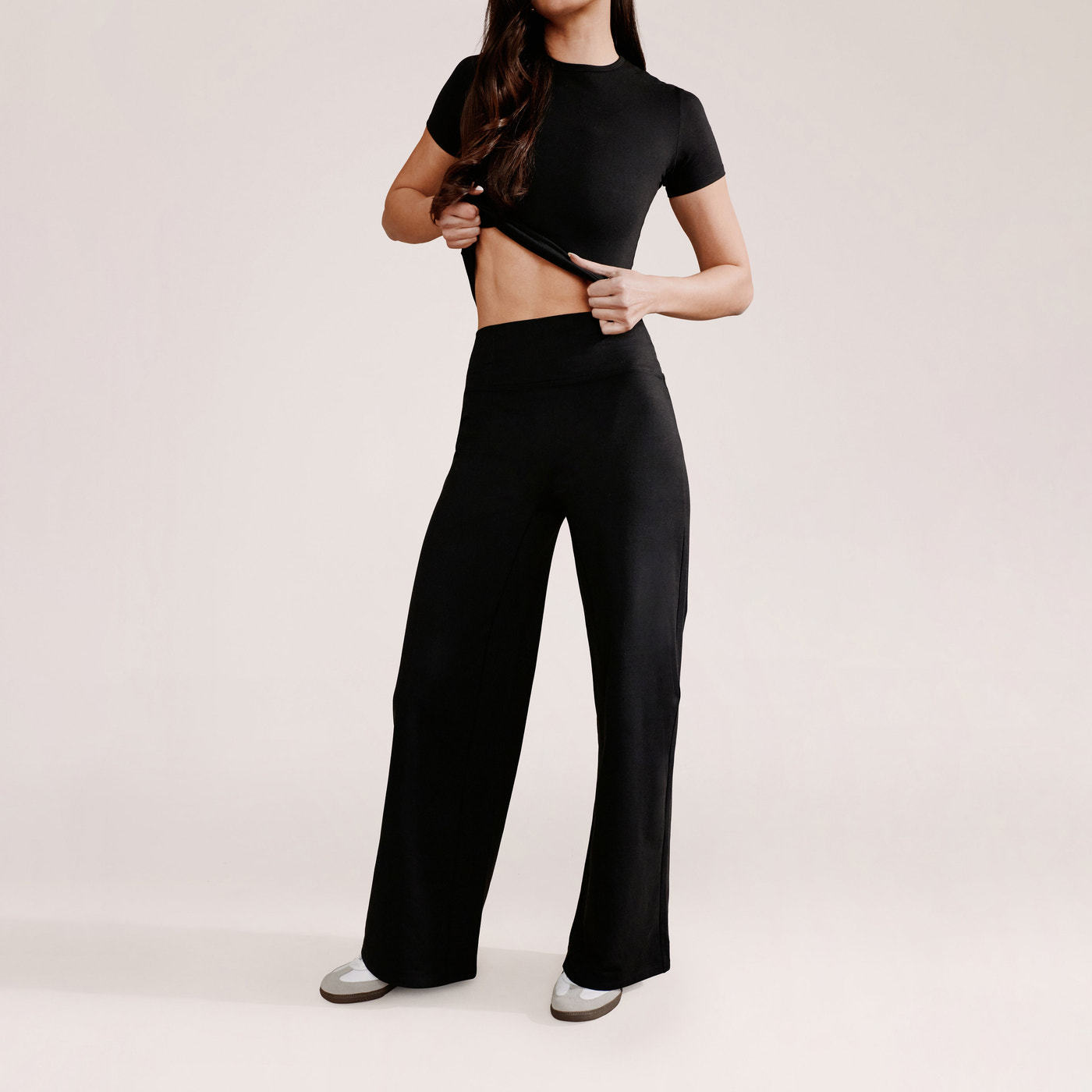 Ultimate Everyday Wide leg Trouser- Black