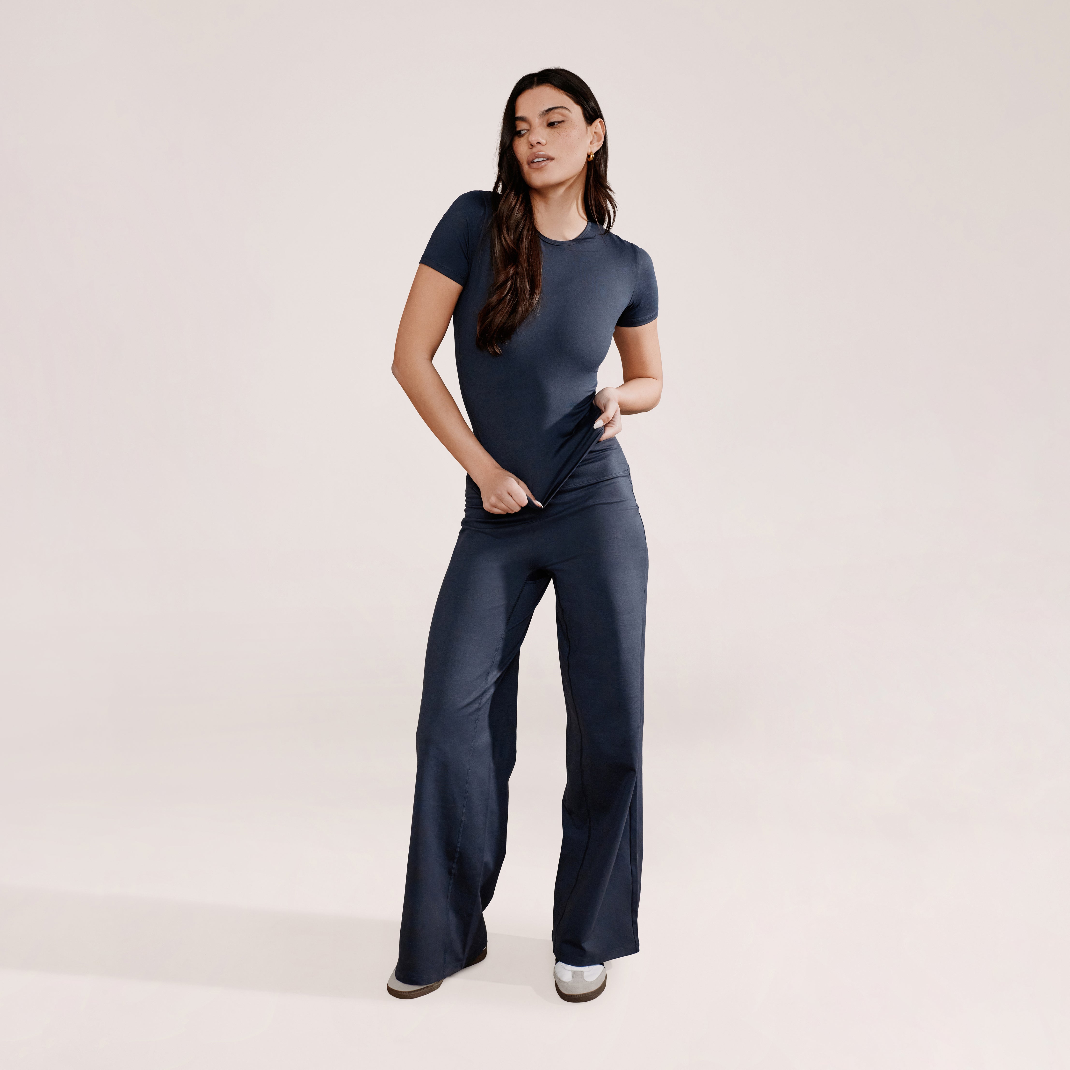 Pantalon large ultime de tous les jours - Bleu marine vintage