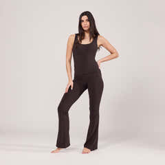 Legging évasé léger - Café noir