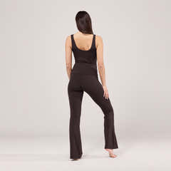 Legging évasé léger - Café noir