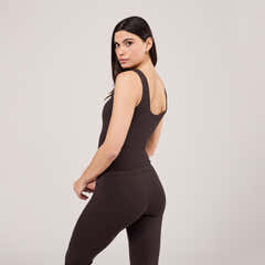 Legging évasé léger - Café noir