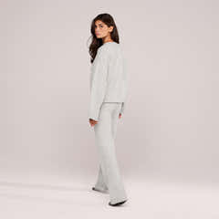 Pull ample en maille Lovall - Gris clair