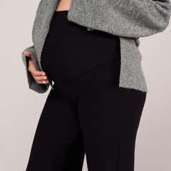 Legging d'hiver évasé de maternité - Noir