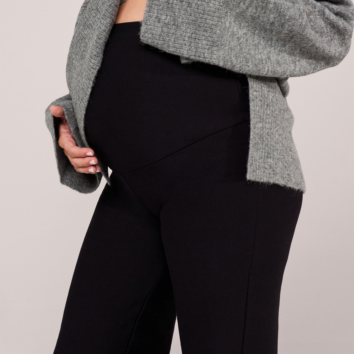 Legging d'hiver évasé de maternité - Noir